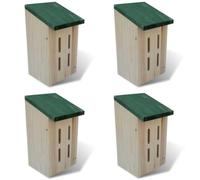 WXGTBKPR Butterfly House Set of 4 Wooden Nesting Aid Garden Decoration | Includes practical hanger, with folding cleaning door, weather protection