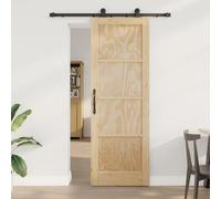 WXGTBKPR Orkdal Sliding Door Pine Wood Interior 73.5 x 211 cm Natural | Space-saving, with rail system, stable design