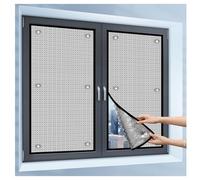 WXGZSKLV Office Sun Protection Blackout Film, Double Aluminium Reflective Foil, Reusable Privacy Protection Film for Window Inside Outside, Glare Shield with Suction Cup(110cm x 120cm)