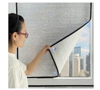 WXGZSKLV Sunroom Heat Insulation Film, Blackout Window Film with Suction Cups, Aluminium Sun Protection Foil, Bedroom Cooling Reflective Film, Easy Installation Anti UV Privacy Tint(60cm x 180cm)