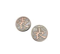 WXHBB Anime Demon Slayer Coin Kimetsu No Yaiba Tsuyuri Kanao Kochou Shinobu Collection Alloy Metal Tokens Commemorative Coins Props
