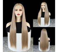 WXHWCX Long Blonde Lace Front Wigs #103 Kanekalon Synthetic Hair Heat Resistant Glueless Wigs for Women