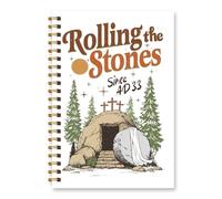 Wxiben Christian Easter Spiral Notebook - Religious Jesus Notebook Journal He is Risen Hardcover Spiral Notebook Journaling Prayer Gifts for Women Church Office Bible Study Supplies 5.5x8.3 Inch