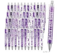 Wxiben Purple Ribbon Awareness Ballpoint Pens 48Pcs Domestic Violence Awareness Pens Set Faith Hope Courage Strength Favor Gifts for Men Women Alzheimer's Lupus Pancreatic Cancer Animal Abuse