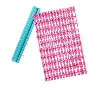 Wxinsheng 150 Pcs Alphabet Stamp Set,Lower Upper Case,Numbers Punctuation,For Decorating Cookies,Cake,Fondant,for Bakers DIY Crafters(pink)