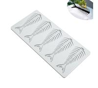 Wxinsheng 3D Fishbone Fondant Lace Mat Silicone Mould Set,5 Holes Bones Mould for Sugar Paste,Chocolate,Mousse Cake Decorating,Non-Stick Baking Molds for Party Cake,Candy,Soap,Resin