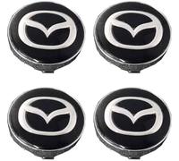 wxjcg 4 Pcs Car Hub Centre Caps for Mazda 65mm, Auto Logo Wheel Center Cover Sunscreen Waterproof Styling Accessories Hub Caps Rim,C