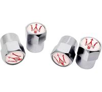 wxjcg 4 pcs Car Tyre Valve Caps for Maserati, Dust Caps for Car Tyres Leak-Proof Car Tire Valve Stem Caps with Logo Metal Dust Caps,B