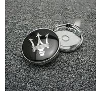 wxjcg 4 pcs Wheel Centre Caps for Maserati Ghibli Levante 60 mm, Replacement Wheel Center Cap Auto Waterproof DustProof Center Wheel Hub Caps,E