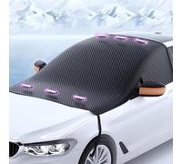WXJFFF Car Windscreen Cover for Winter for Vauxhall Grandland X 2017 2018 2019 2020 2021, Magnetic Windscreen Covers Frost Ice and Snow, Car Accessories,A