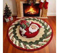 WXJHNYBS 3d Illusion Rug Won'T Deform Easily When Stepped On 3d Christmas Rugs Optical Illusion Non-Slip Dotted Plastic 3d Area Rug Party Home Decoration,B-180cm