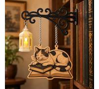 WXJHNYBS Book Nook Lantern, Bookshelf Lantern, The Nook Light, Vintage 3D Reading Lamp, for Home Library,Study and Reading Corner,H