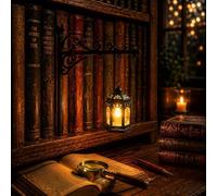 WXJHNYBS Book Nook Lights, Warm Mini LED Reading Lights, Bookshelf lamp, Vintage 3D Reading Lamp, Eading Book Shelf Lights for Bookworms,G
