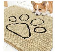 WXJHNYBS Dog Mat Non-Slip,Block Dirt Muck Mat Super Absorbent Dog Matt Indoor And Outdoor Use,Brown-40×60cm