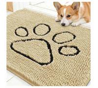 WXJHNYBS Dog Rugs For Muddy Paws Non-Slip,Block Dirt Dog Matt Machine Washable Pet Mats For Floor Waterproof Indoor And Outdoor Use,Brown-51×81cm