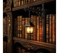WXJHNYBS Library Lantern-Decorative Bookshelf Lighting, Vintage LED Book Nook Light, The Nook Light, Vintage 3D Reading Lamp, for Desk,Shelf and Home Decor,Gift for Book Lovers,A