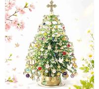 WXJHNYBS Mini Christmas Tree DIY Christmas Tree DIY Craft Easy to Assemble Christmas Trees to Make Adds to The Atmosphere,D