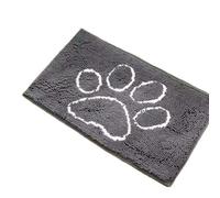 WXJHNYBS Muddy Paws Door Mat Quick-Dry Chenille Pet Rug Machine Washable Dog Paw Mat Indoor And Outdoor Use,Gray-40×60cm