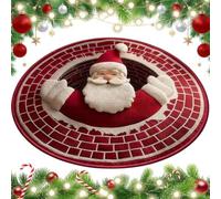 WXJHNYBS Optical Illusion Rug Won'T Deform Easily When Stepped On 3d Rugs Optical Illusion Christmas Crystal Velvet Fabric Funny Christmas Rug Party Home Decoration,A-60cm