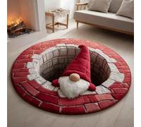 WXJHNYBS Optical Illusion Rugs Won'T Deform Easily When Stepped On 3d Vortex Rug Optical Illusion Optical Illusion Rugs Party Home Decoration,D-80cm