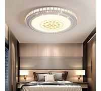 WXJLYZRCXK Ceiling Light, Led Light 24W-48W Round Master Bedroom Lighting Modern Minimalist Living Room Led Light Wall Switch Control One Key Switch,White Light,60×8Cm