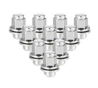 WXJWJYBZ 10 Pcs Chrome Bulge Acorn Wheel Lug Nuts M12x1.5,For Jaguar F-Type 2014-2021 XE 2017-2020 C2C35294/C2C35294010