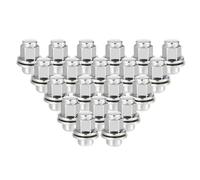 WXJWJYBZ 20 Pcs M12 x 1.5 Wheel Lug Nuts Chrome Bulge Acorn Wheel Nut Replacement,For Jaguar XKR 2007-2015 No.C2C35294/C2C35294010