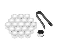 WXJWJYBZ 20Pcs Universal Anti-Rust 17mm/19mm/21mm ABS Auto Trim Tyre Wheel Lug Hub Nut Screw Bolt Rims Protection Cover Cap