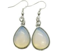 WXKAGF Beautiful Lapis Lazuli Cherry Quartz Blue Sand Water Drop Bead Dangle Earring