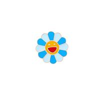 WXKAGF Brooch Colorful Flower Enamel Pin Smile Face Sunflower Lapel Brooches Rainbow Daisy Jackets Backpack Badge Jewelry Gift For Women Men