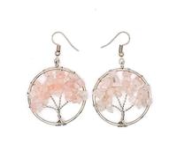 WXKAGF Chakra Quartz Natural Stone of Pendulum Pendant Earrings for Women Crystal Earring Pendants Jewelry