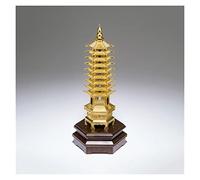 WXKAGF Desktop Decoration Brass Feng Shui Statue Pagoda Sculpture Office Home Desk Decor Attract Career Fame Wisdom Luck Desktop Ornaments