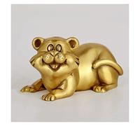 WXKAGF Desktop Decoration Brass Zodiac Ornaments Tiger Small Sculptures Figurines Desktop Ornaments Crafts Desktop Ornaments (Size : 10x6x5 cm)