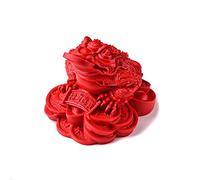 WXKAGF Desktop Decoration Money Frog Three Legged Wealth Frog or Money Toad Statue Car Decoration Feng Shui Wealth Frog for Cash Register Office Desk Opening Gift Desktop Ornaments (Size : Small)