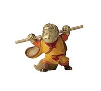 WXKAGF Desktop Decoration Statues Figurines Sculptures Journey To The West，Brass Monkey King Statue, Carving Crafts, Small Monk Statues Desktop Ornaments