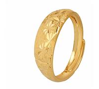 WXKAGF Dubai Small Ring for Women Girls Arab Middle Eastern Jewelry African Wedding Pony Ring Birthday Gifts