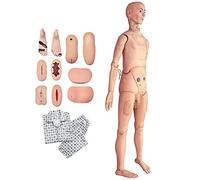 WXKAGF Human Model, 170cm Life Size Patient Care Manikin Training Cpr Simulator Basic Nursing Skills Geriatric Human Model Mannequin Full Body for Students Education Teaching Medical Training Skills