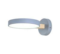 WXKAGF LED Indoor Bedroom Bedside Wall Lamp Modern Macaron 3 Color Modes Wall Light Modes Wooden Body Acrylic Metal Lampshade Decorative for Living Room Hotel,Pink