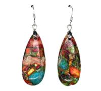 WXKAGF pendants earrings 1 Pair Classic Tear Big Water Drop Natural Stone Earring for Charms Women Jewelry Imperial Stone Dangle Earring Gifts gifts