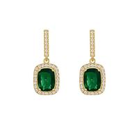WXKAGF pendants earrings Fashion Small Emerald Temperament Simple Retro Earrings 925 Silver Needle For Women Exquisite Shiny Jewelry gifts