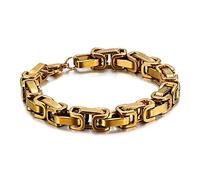 WXKAGF Stainless Steel Bracelets Byzantine Chain Bracelet