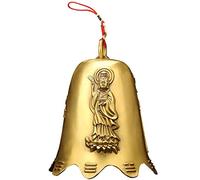 WXKAGF Statue Sculpture Chinese Feng Shui Bell Good Luck Fortune Home Crafts Hanging Decoration Gift Pure Copper Copper Wind Chimes Doorbell Ornaments Home Statue