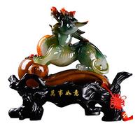 WXKAGF Statue Sculpture Feng Shui Chi Lin/Kylin Wealth Prosperity Statue Home Decoration Attract Wealth And Good Luck Home Statue