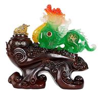 WXKAGF Statue Sculpture Feng Shui Golden toad ornament Pi Yao/Pi Xiu Wealth Porsperity Figurine Attract Wealth And Good Luck Best Decoration For Office Or Home Home Statue