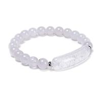 WXKAGF Stone Beaded Bracelets, 8mm Beaded Bracelet Elastic Bracelets 16.7CM
