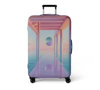 wxlmom Suitcase Covers L Green Ball Personalised Suitcase Covers Elastic Washable Stretchable Luggage Covers, Anti Scratch Reusable Travel,for Business Trip Daily Using