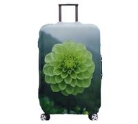 wxlmom Suitcase Covers L Green Flower Personalised Suitcase Covers Elastic Washable Stretchable Luggage Covers, Anti Scratch Reusable Travel,for Business Trip Daily Using