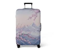 wxlmom Suitcase Covers L White Snow Mountain Personalised Suitcase Covers Elastic Washable Stretchable Luggage Covers, Anti Scratch Reusable Travel,for Business Trip Daily Using