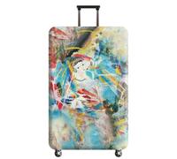 wxlmom Suitcase Covers Protectors L Girl Animal 3D Print Design Scratch and Dust Protection,Water Resistant Elastic Luggage Covers with Zipper for Suitcases Large,Quick Fix and Remove