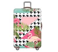 wxlmom Suitcase Covers Protectors L Pink Flamingos 3D Print Design Scratch and Dust Protection,Water Resistant Elastic Luggage Covers with Zipper for Suitcases Large,Quick Fix and Remove